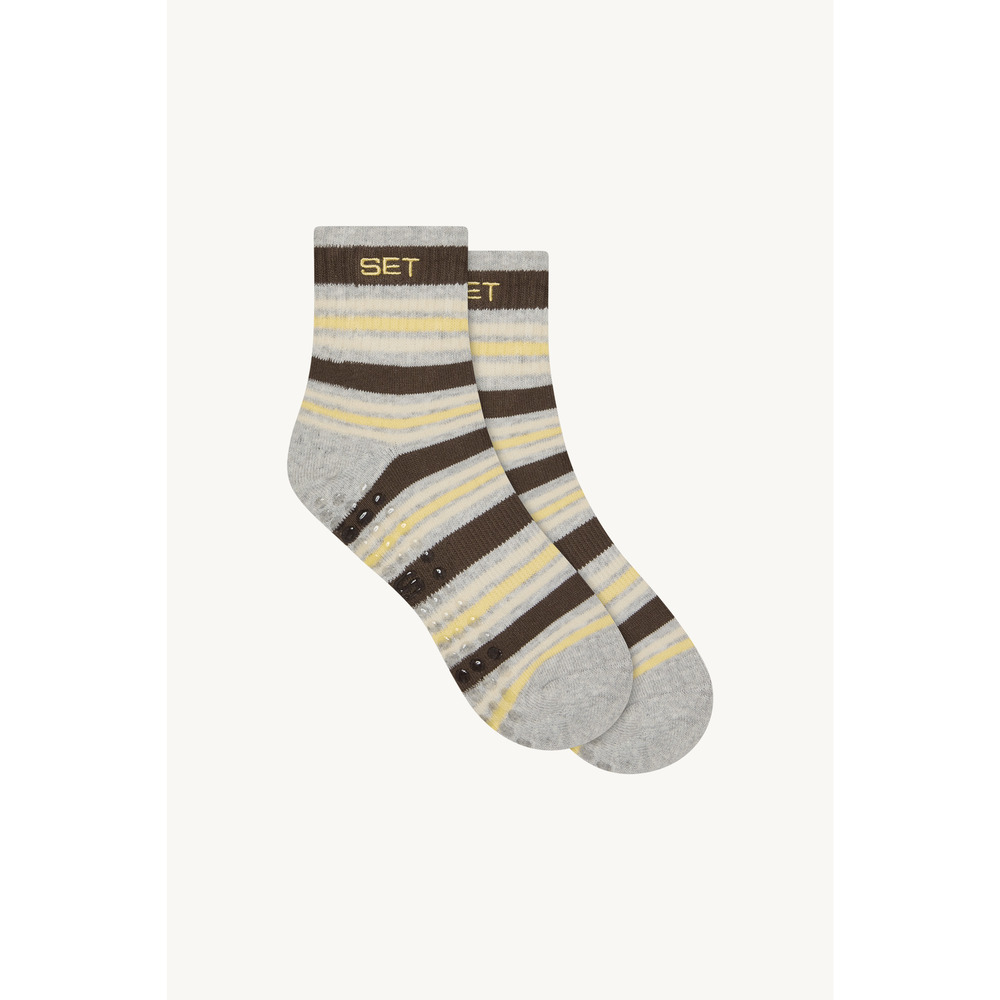 SET Active SET STRIPE SHORTY GRIP SOCKS - GRAIN Size One SizeGrain / One Size
